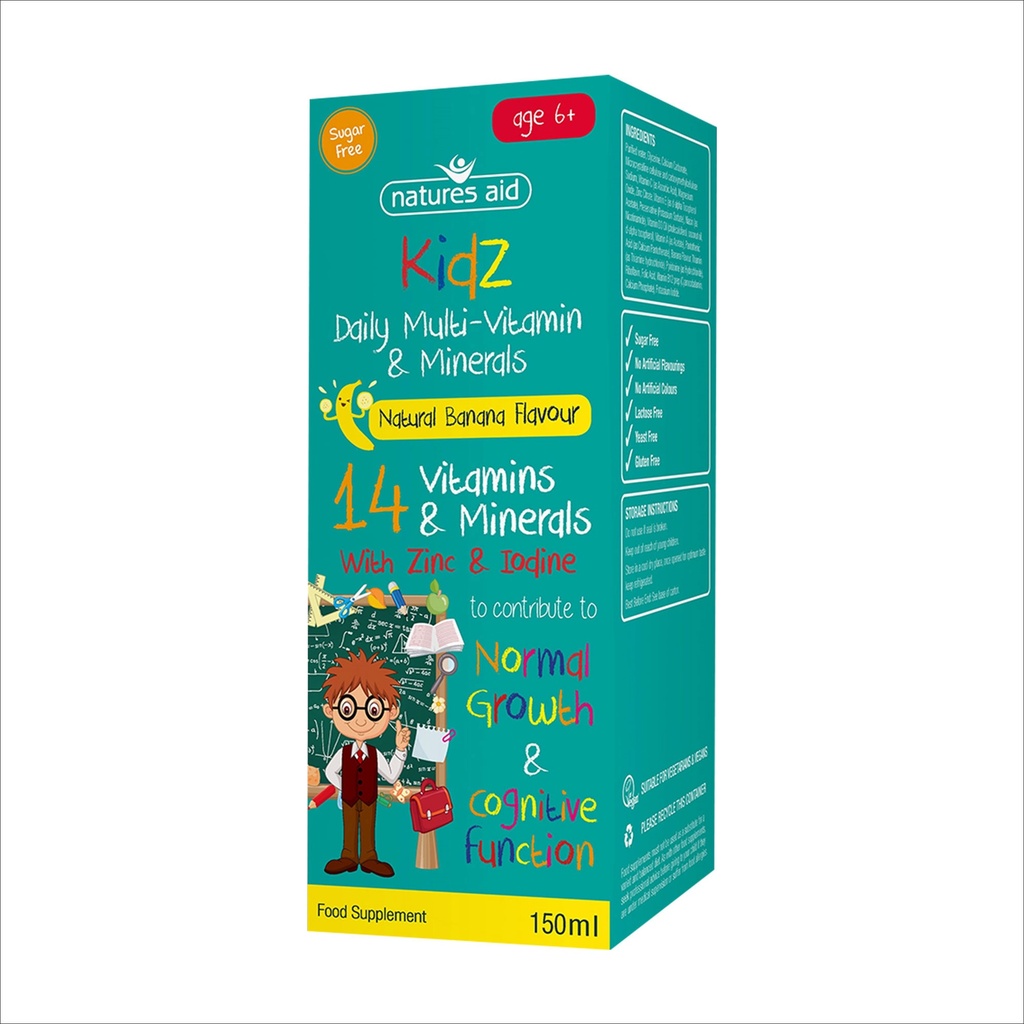 Kidz Multi-Vitamin & Minerals Liquid 150ml