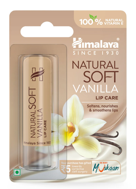 Soft vanilla lipbalm 4.5g ( new with shine)