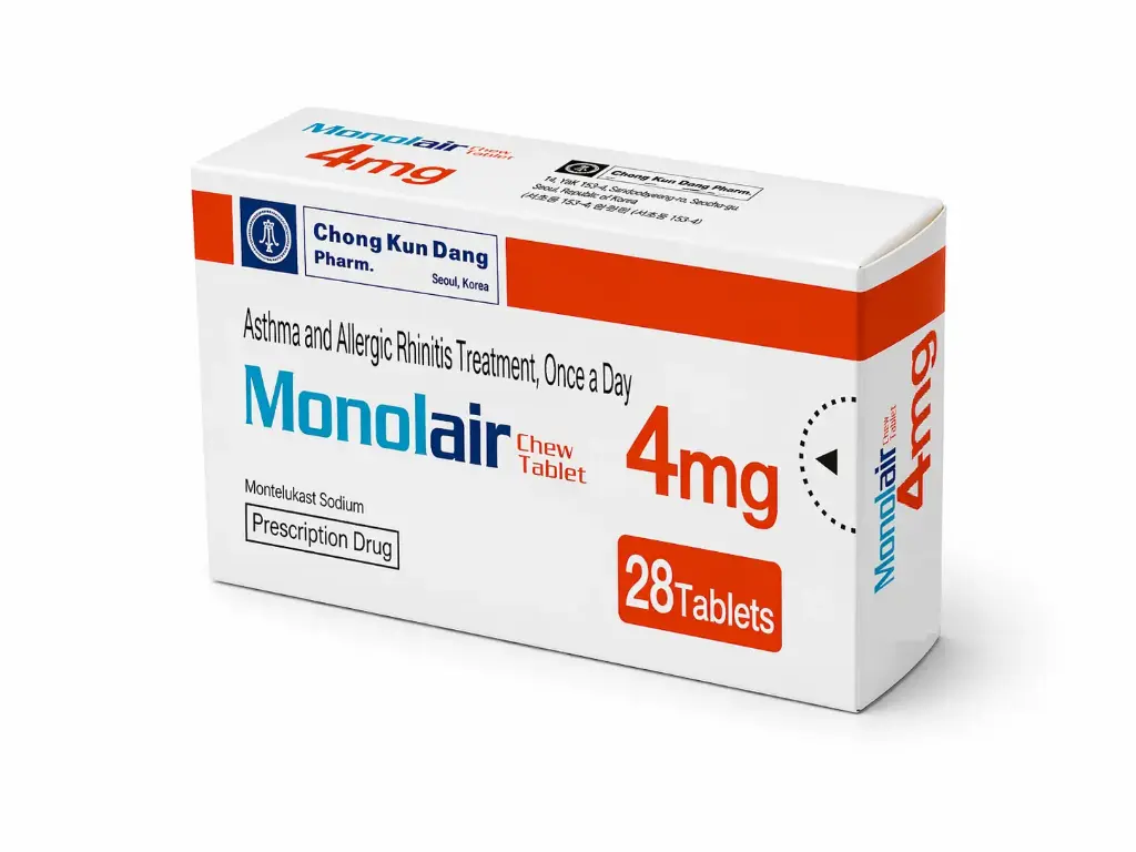 МОНТЕЛУКАСТ - Monolair 4mg chewing tablets №28