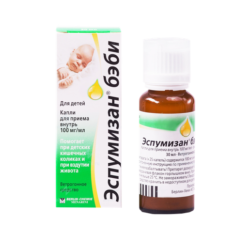 [100166] Эспумизан бэби дусал 30мл - BERLINCHEMIE