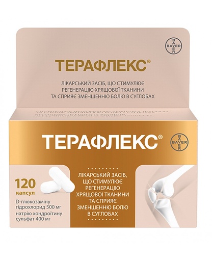 [100837] Терафлекс 500мг кап №120 Байер - BAYERSCHERING