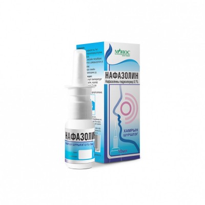 [101041] Нафазолин цацлага 0.1% 10мл Монос - MONOS