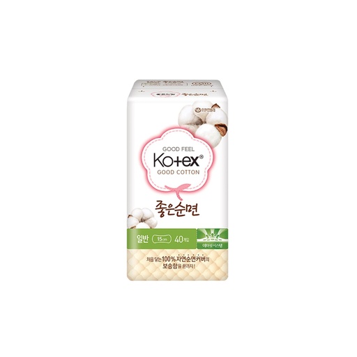[200008] АЦХ Kotex GoodCotton Regular 15см №40 - MSD