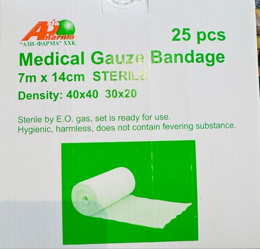 [200620] Бинт 7м*14см Ази-Фарма