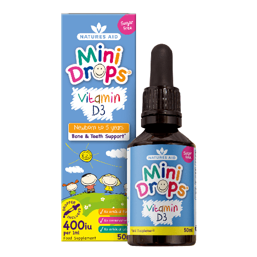 [300294] ХҮҮХДИЙН ТОСОН Д3 - Mini Drops Vitamin D3 400iu 50ml - IM-NATURES AID Ltd