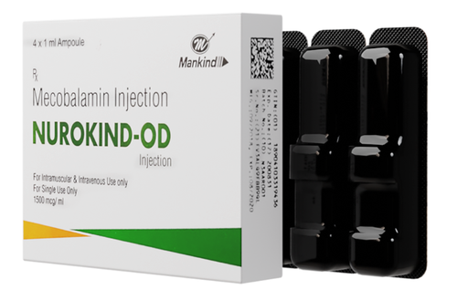 [101237] Nurokind-OD (Метилкобаламин 1500мкг/мл) 1ml №4 ампул