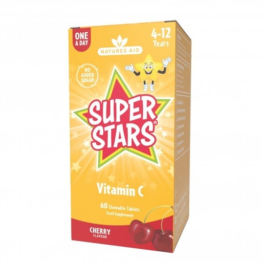 [300359] ХҮҮХДИЙН ВИТАМИН С - Super Stars Vitamin C №60 зажилдаг шахмал - IM-NATURES AID Ltd