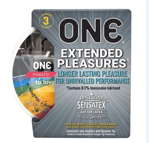 [201832] Бэлгэвч One Extended Pleasure  №3 - IM-KAREX INDUSTRIES SDN. BHD